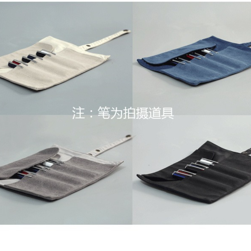 Duża pojemność piórnika z płótna, zwijany piórnik, piórnik, etui na długopisy, uchwyt na rolkę dla nauczyciela, ucznia, malarza