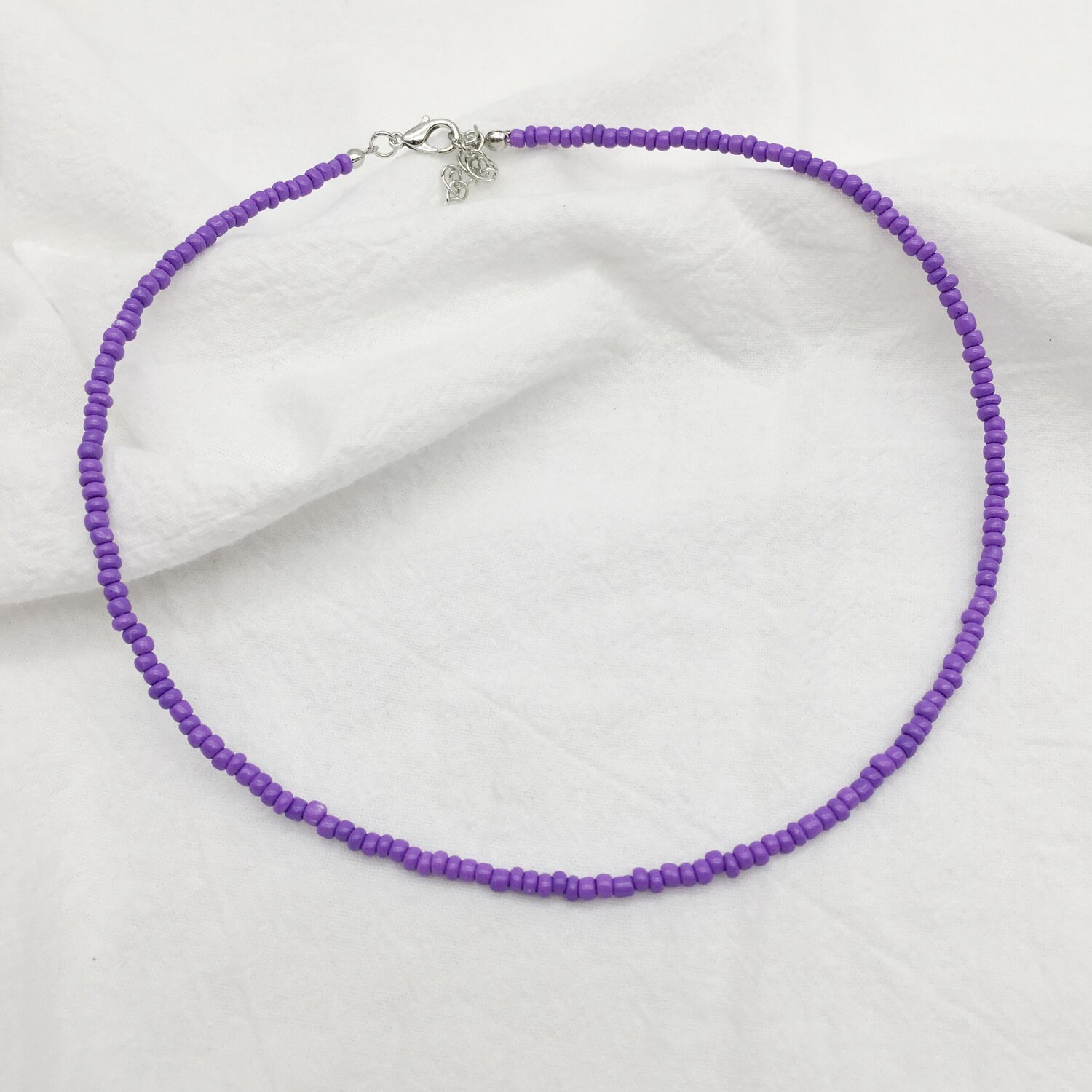 Choker damski 2021 moda 3 mm koraliki Bohemia Beach krótki naszyjnik dla urody kobiety dziewczyny hurtownia naszyjnik: 21