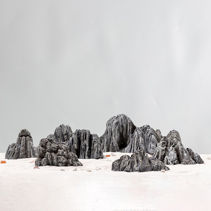 Micro landscape simulation rockery stone fish tank material accessories rockery bonsai basin small furnishings home gardening