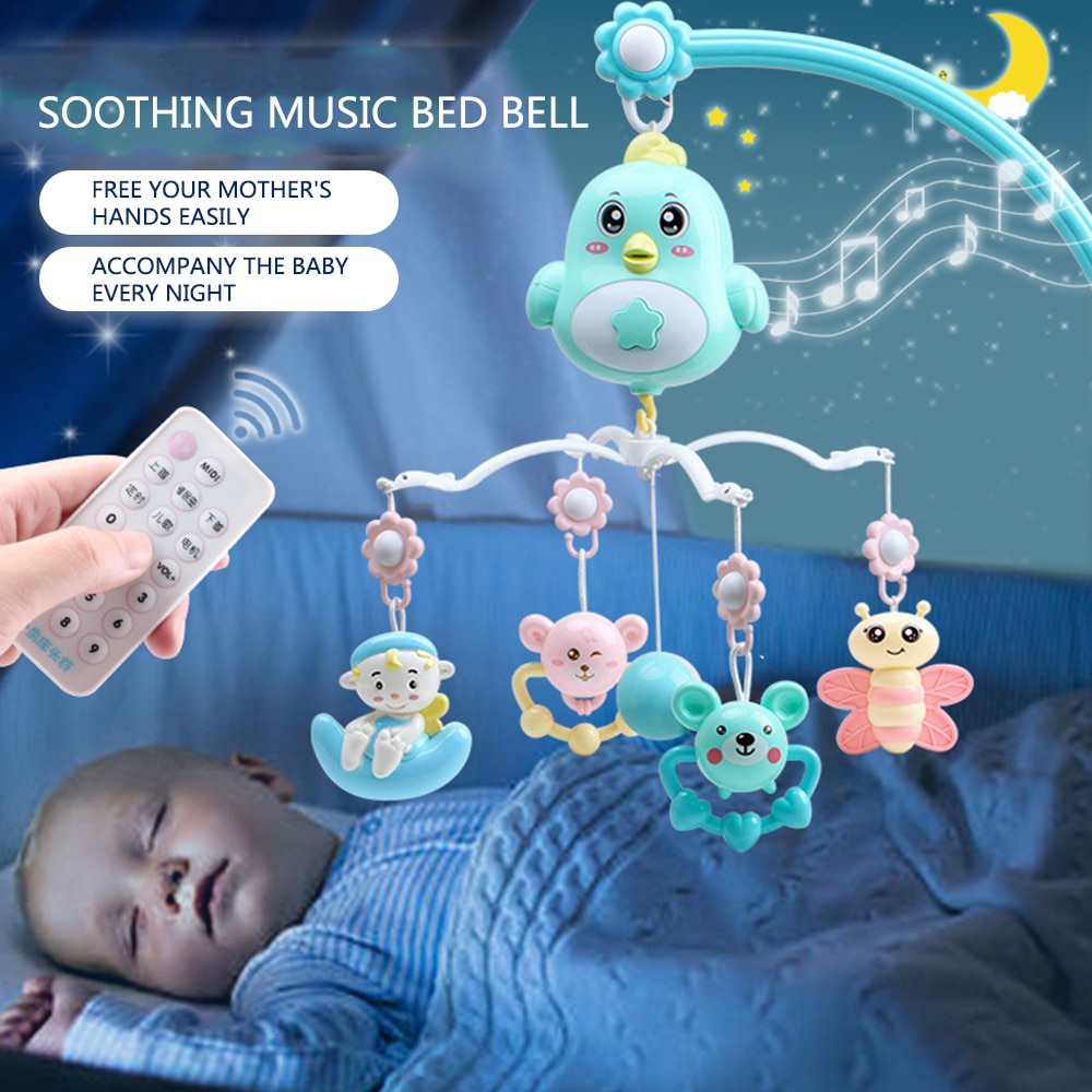 Mobile For Baby Cot Rattles Baby Toys 0-12 Months Holder Rotating Crib Mobile Bed Musical Box Projection Child Educational Toys