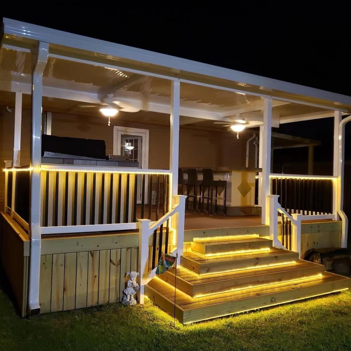 2 Stuks Zonne-Touw Buis Led Lichtslinger 8 Verlichtingsmodi Ip65 Fairy Licht Kerst Slinger Voor Tuinfeest Bruiloft Boom Decor