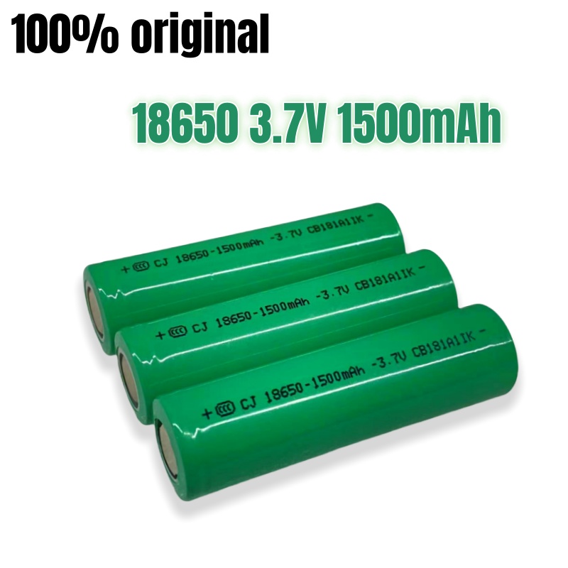 Capacity 3.7V 1500mAH 18650 Lithium Ion Rechargeable Battery, Suitable for Various Electronic Products