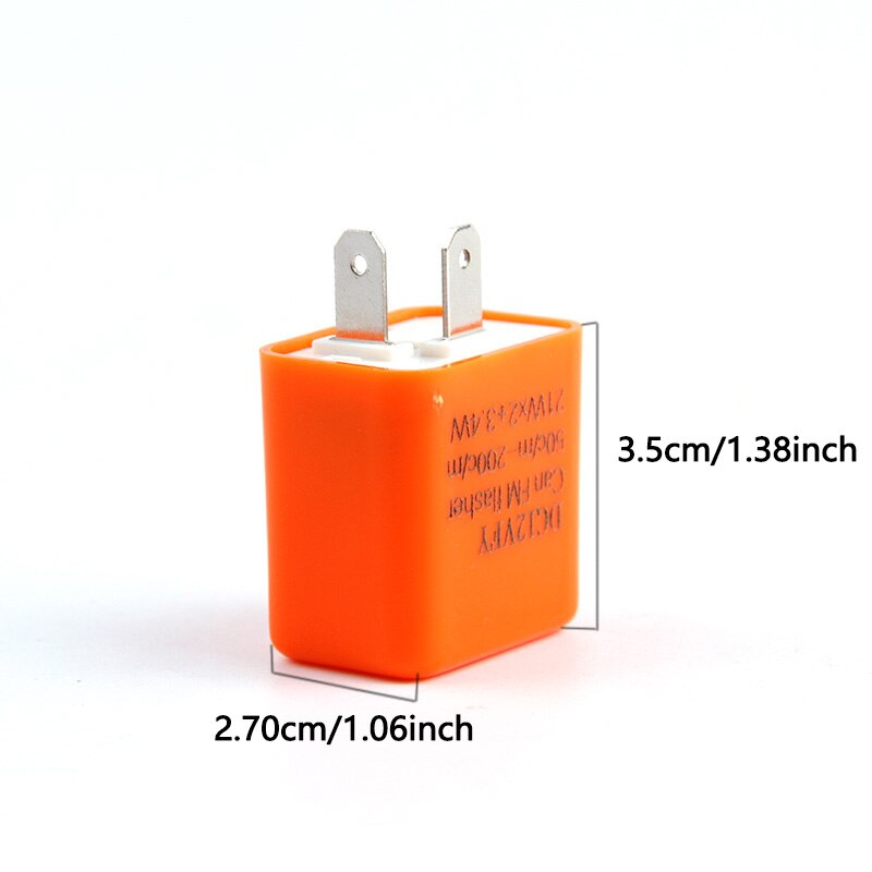 12V 2-Pin Speed Verstelbare Led Smd Flasher Relais Motorfiets Richtingaanwijzer Control Hyper Waterdichte Automatische Bescherming