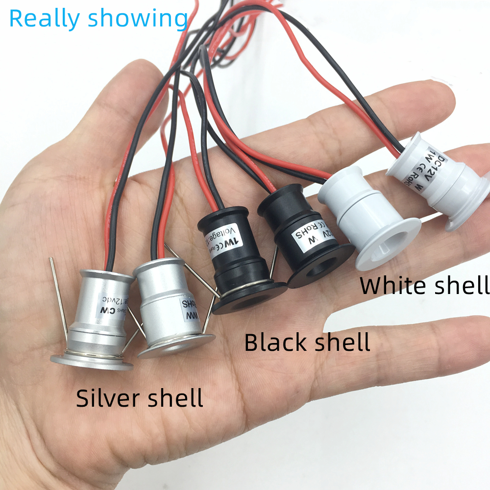 Foco pequeño LED 12V 1W IP65 Mini luz empotrable regulable para interiores y exteriores, luz para escaleras, focos empotrados de 15mm, iluminación de techo
