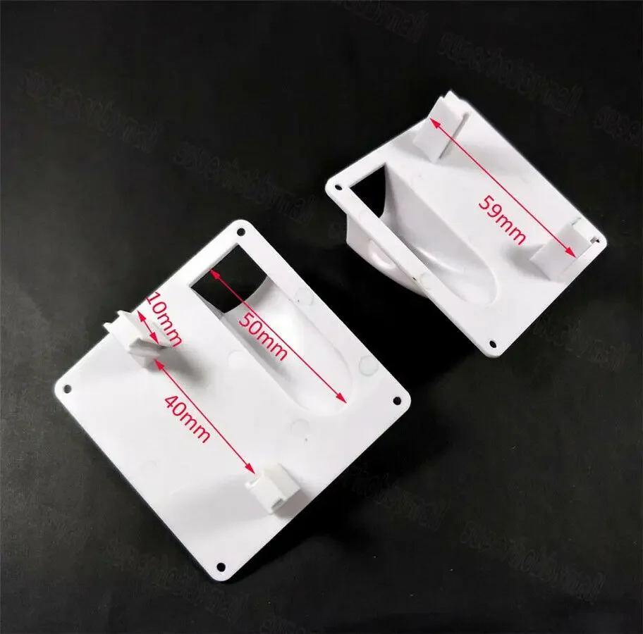1 Paar Plastic RC Servo Afdekplaat Cover Board Wit Voor Vaste Vleugel Vliegtuig Servo Beschermende Plaat Accessoire