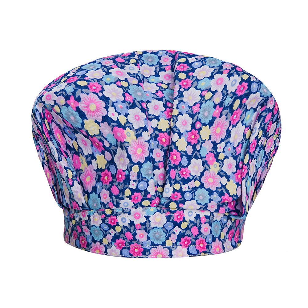 Dyr tegneserie blomsterprint elastisk scrubs hatte dyrebutik laboratorium spa arbejde hat skønhedssalon scrubs fluffy cap: Foto 32001