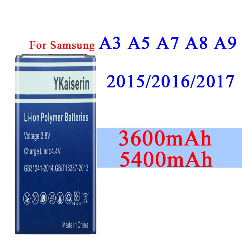 Batteria Per Samsung A3 A5 A7 2015 2016 2017 Edizione A300 A310 A320 A500 A510 A520 A700 A710 A720 EB-BA310ABE per la Galassia A8 A9