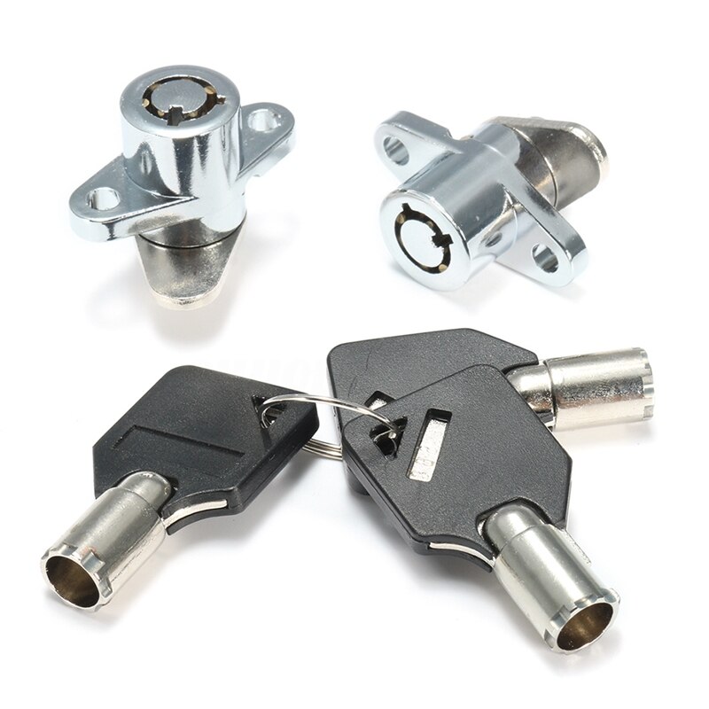 2x Hard Saddlebag Lock 3 Keys Set for Touring Electra Glide Road King & 1set Latch Tool Box Locks Slam Latch