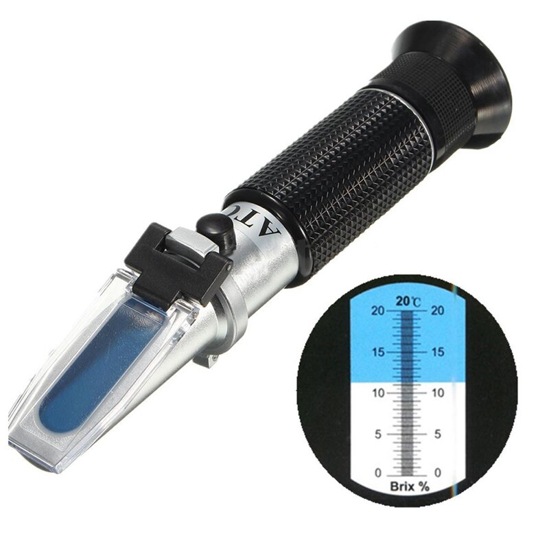 0 ~ 20% Handheld Brix &Ampere; Bahre Wein Zucker Obst Wort Refraktometer Prüfung Tester