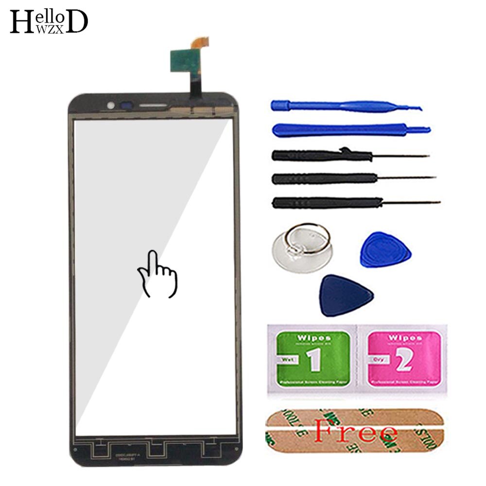 Pantalla táctil de 5,5 pulgadas para Homtom S16, pantalla táctil de cristal, 100% de garantía, Panel de cristal para Homtom S16, herramientas adhesivas para Panel táctil