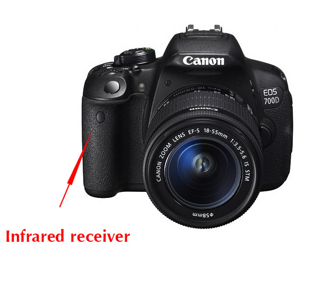 ¡Sin batería! DSLR, cámara, Control remoto, RC-6 para Canon 60D 70D 80D 5D 6D 7D 450D 500D 550D 600D 77D 650D 700D 750D 800D
