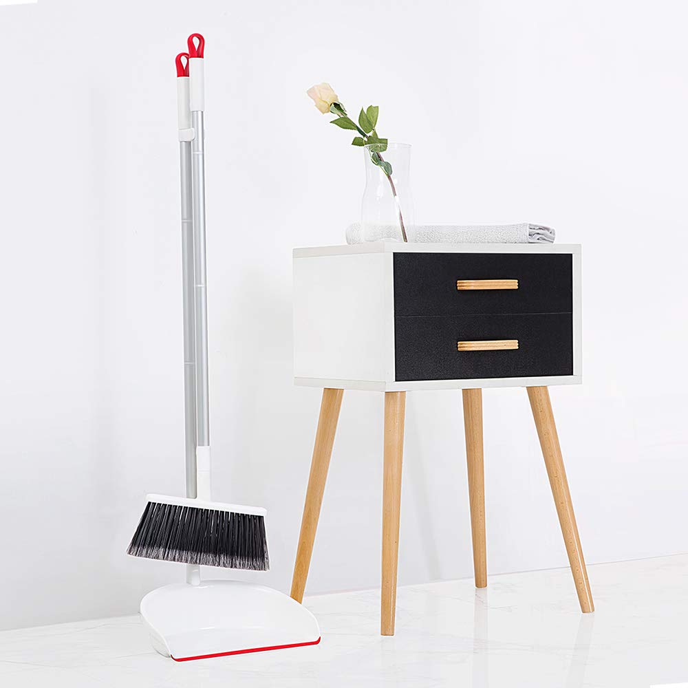 Cleanhome kost og fejebakke med miljøvenligt langt skaft sæt til hjemmekøkken klasseværelse kontor interiør rengøring