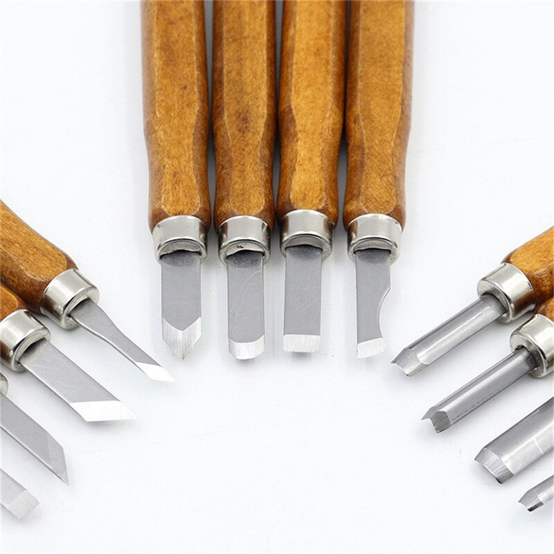 12 PCS Wood Carving Hand Chisel Set Kit Woodworking Tools Perfect For Beginner Chisel DIY Detailed Hand Tools