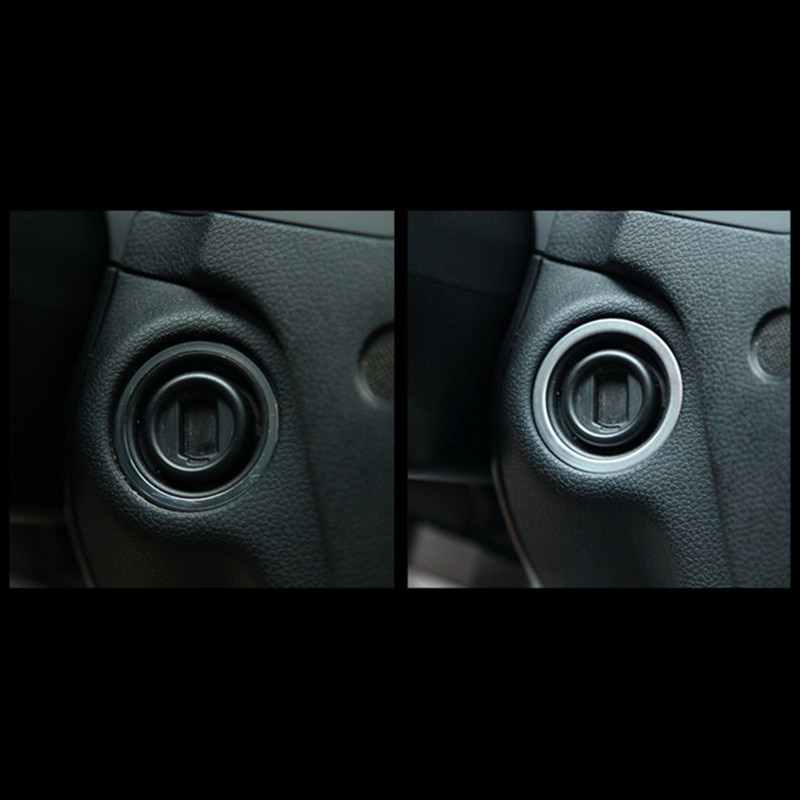Stainless Steel Ignition Key Circle Decoration Cover Trim Car Styling For Mercedes Benz W204 W212 X204 GLK CLS C E Class