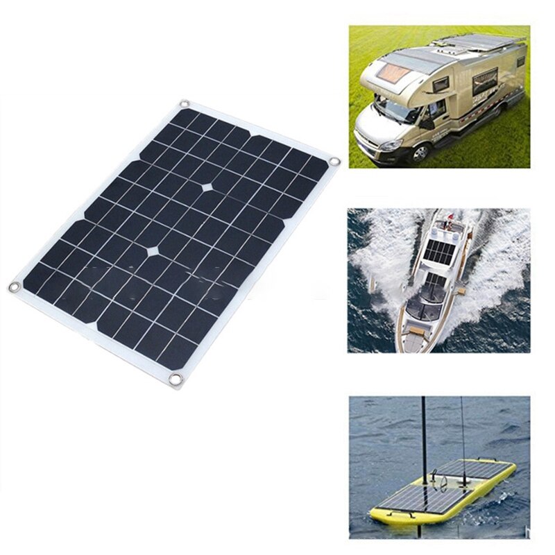 20W 18V Monocrystalline Solar Photovoltaic Panel Portable Solar Charging Panel Solar Panel