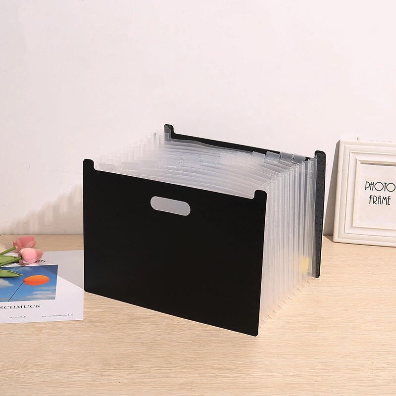 1Pc Desk File Folder Document Paper Organizer Storage Holder Multilayer Expanding Box School Office Stationery File Organizer: E