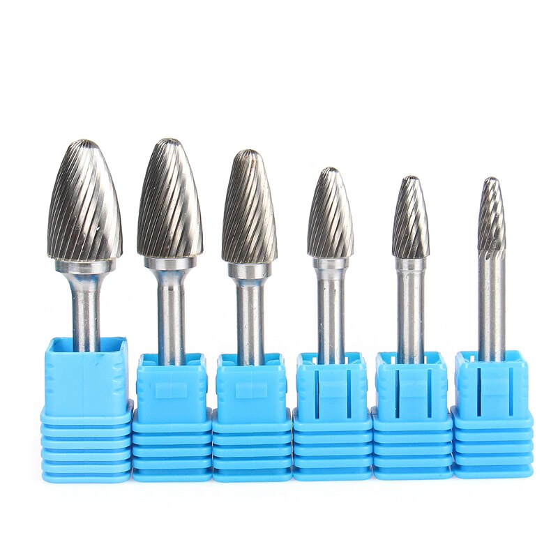 1pc Head Tungsten Carbide Rotary file Tool Drill Milling Carving Bit Tools Point Burr Die Grinder Abrasive Tools