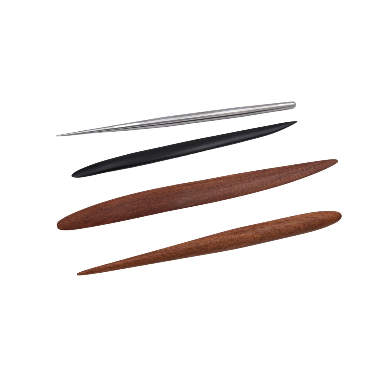Palo para esculpir arcilla Redwood, herramienta de varilla de acero, aguja de arcilla polimérica, herramientas de tallado y modelado de madera, suministros para manualidades de bricolaje en relieve