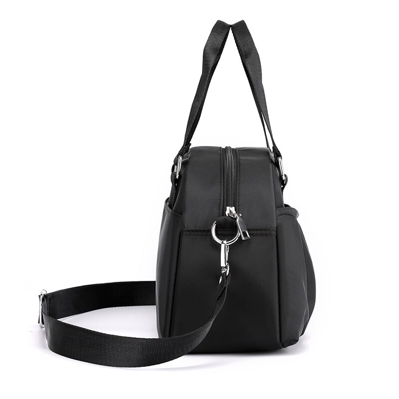 Skuldervesker til kvinner rynker crossbody-vesker kvinnelige håndvesker nylon damer budbringer bag tote veske