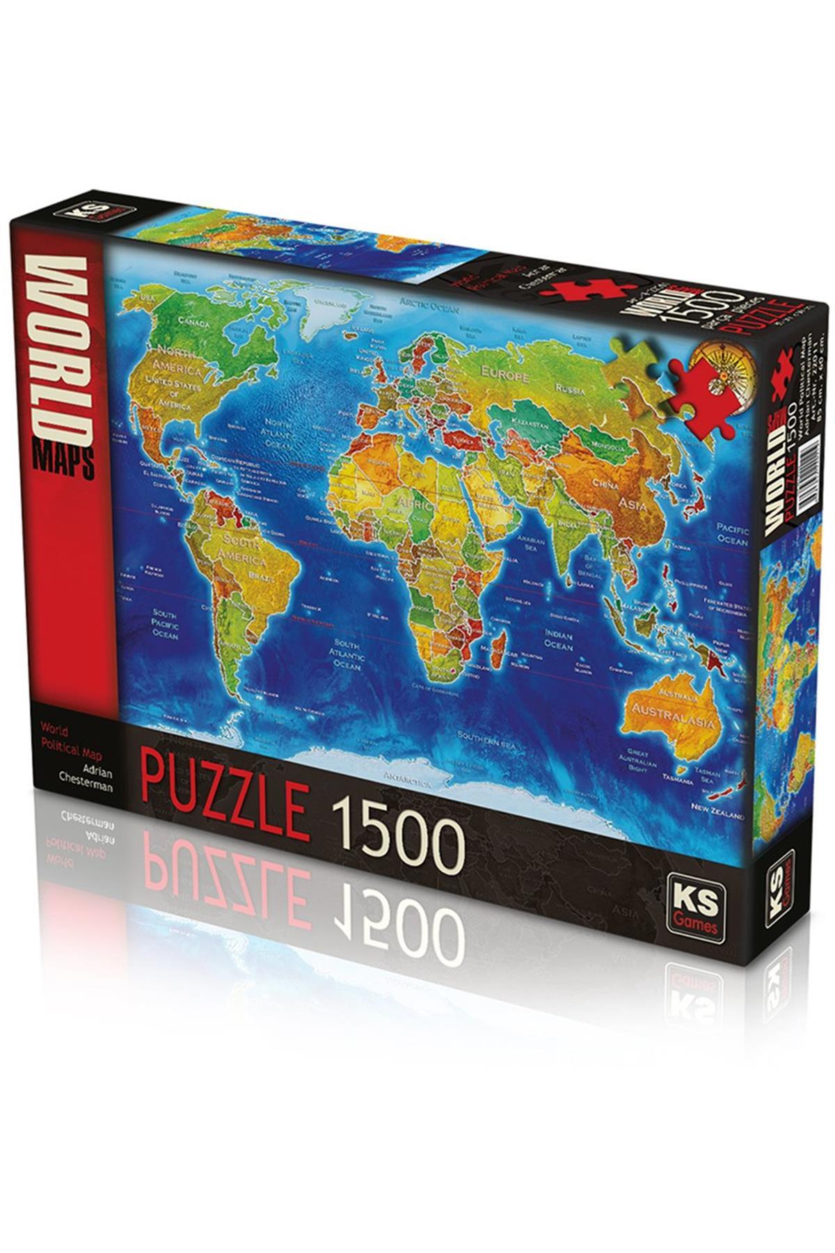 22011 Puzzle 1500/World Political Map Jigsaw Puzzle 1500 Piece