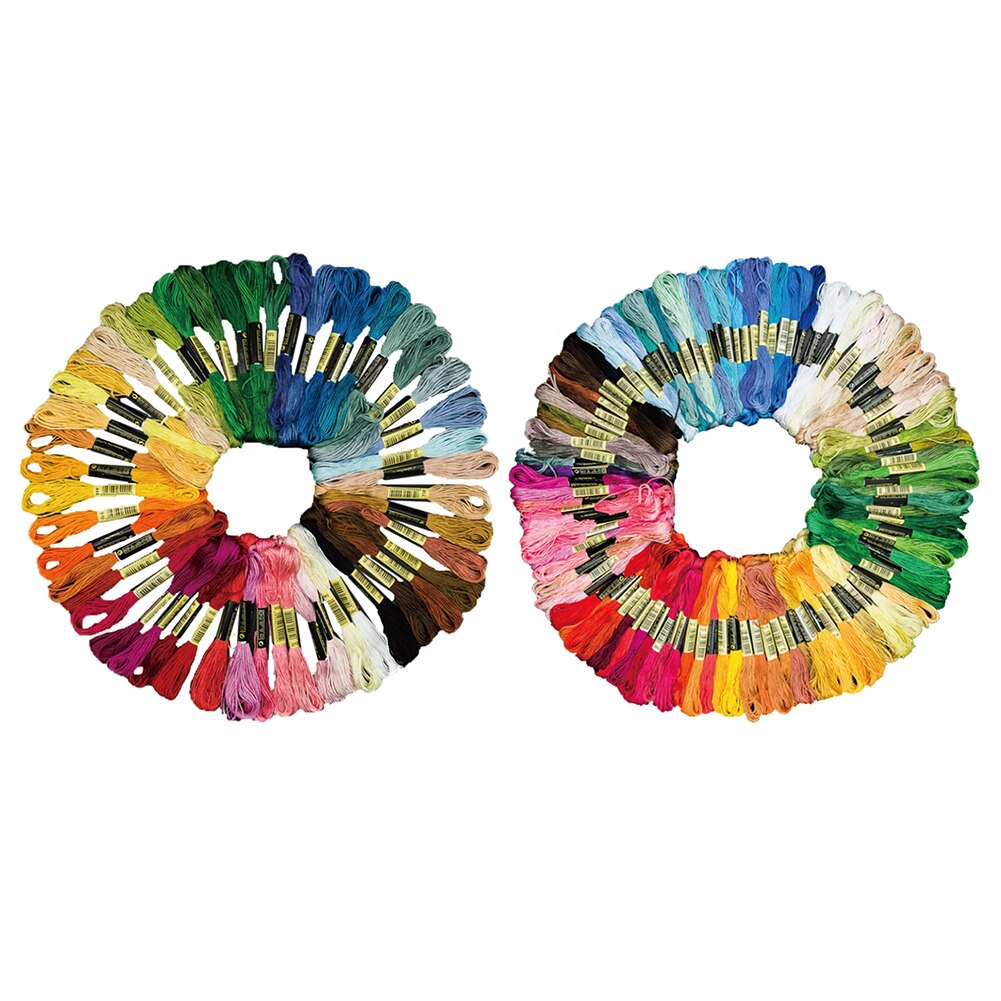 50/100Pcs Embroidery Threads for Sewing Mix Colors Cotton Cross Stitch Embroidery Floss Thread DIY Hand Knitting Sewing Threads