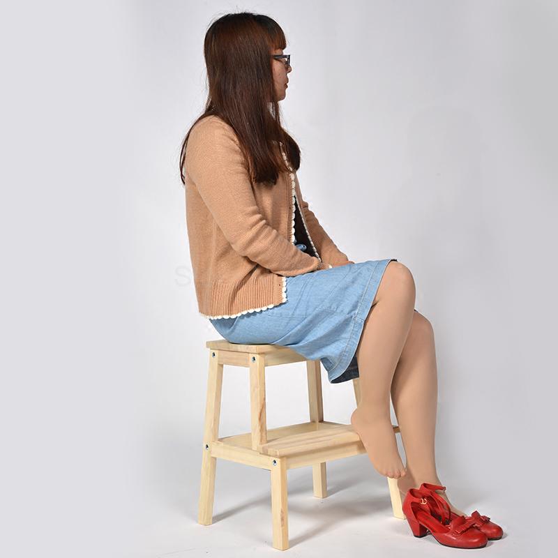 Solid wood step stool children's home ladder stool change shoes stool steps high and low stool