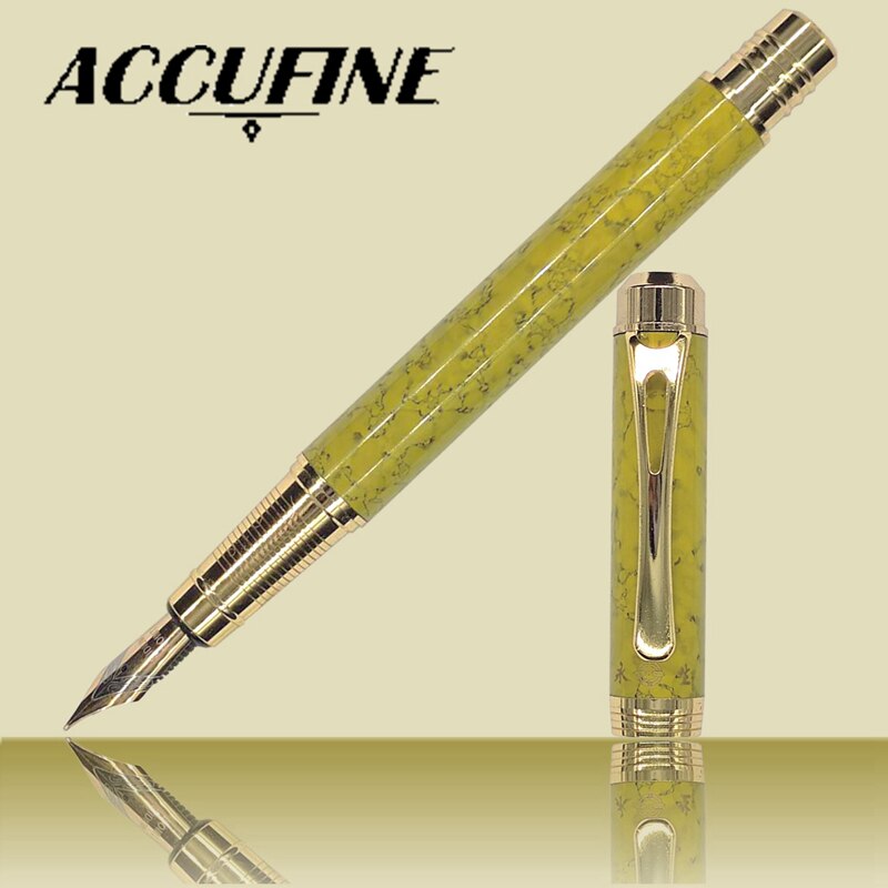 Stylo à plume de luxe coréen de pour écriture, stylo à encre en métal, fournitures scolaires et de bureau, papeterie pour fille