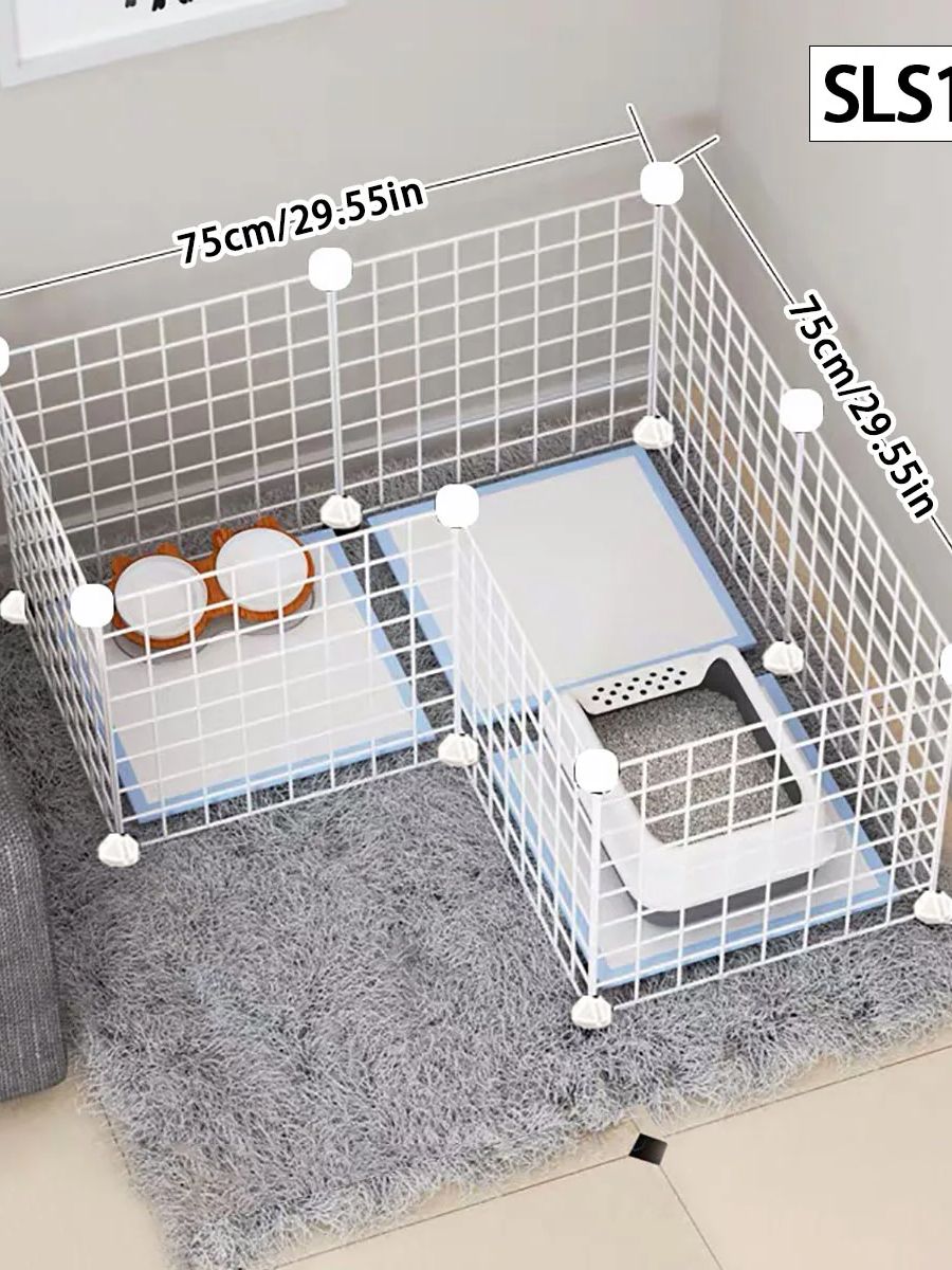 Stylo pour chien clôture intérieure petit chien moyen Teddy maison isolation porte clôture garde-corps pour animaux de compagnie chat cage lapin cage: Violet
