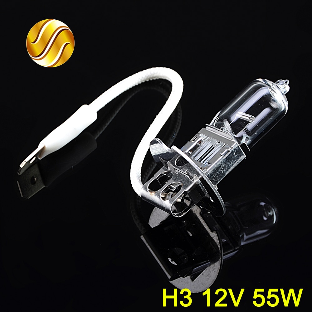 Flytop Car Headlight Super Bright Halogen Bulb 1PCS H1 H3 H4 H7 H8 H11 9005 HB3 9006 HB4 12V 4000K Clear Fog Lights Driving Lamp