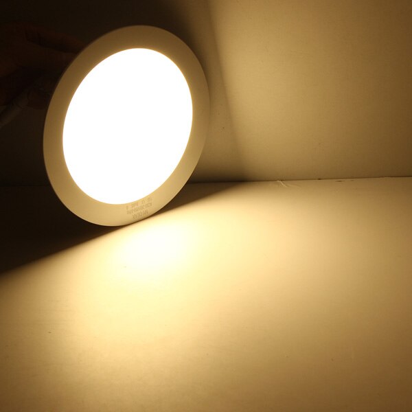 Forsænket led loftslampe 3-25w varm hvid/naturhvid/kold hvid rund ultra tynd led panel lys  ac85-265v led ned lys