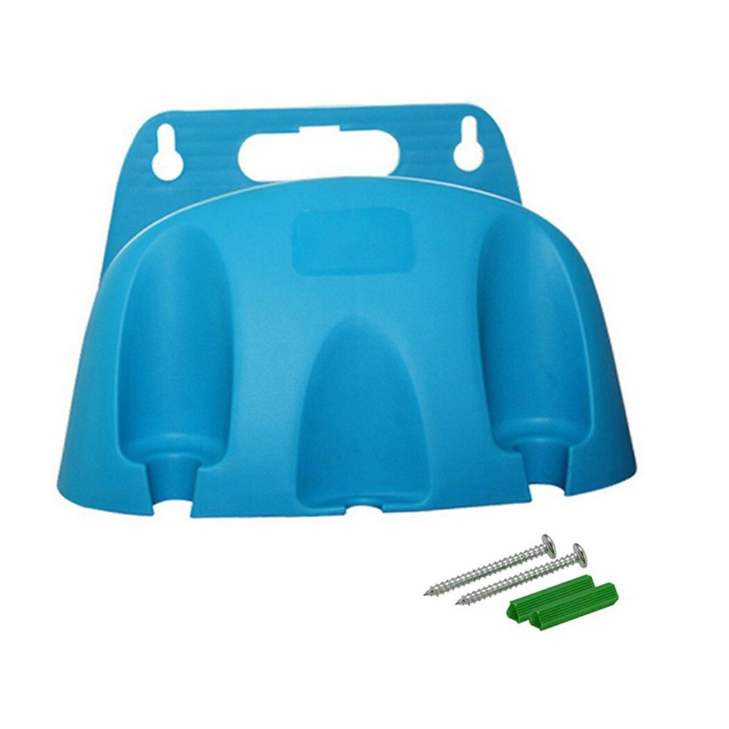 Wall Mounted Hose Hanger Garden Hose Pipe Reel Hanger Holder Storage Bracket 1XPipe Holder 2 X Screw 2XScrew Cap