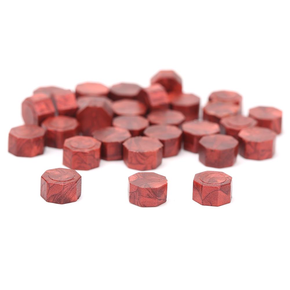 Cire à sceller Vintage en octogone perles | 60/100 pièces, perles rétro pour lettres personnelles, estampillage de douanes, accessoires décoratifs