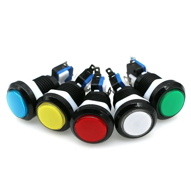Arkade-Spiel Licht Druckknopf LED 12V beleuchtete Video-Münz automat Kran Kralle Flipper Teile mehrere Größen verfügbar
