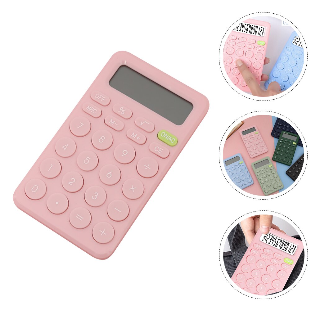 Calculator Office Calculator Kids Calculator School Supply Eight-digit Calculator for Home Office Kids School: Pink