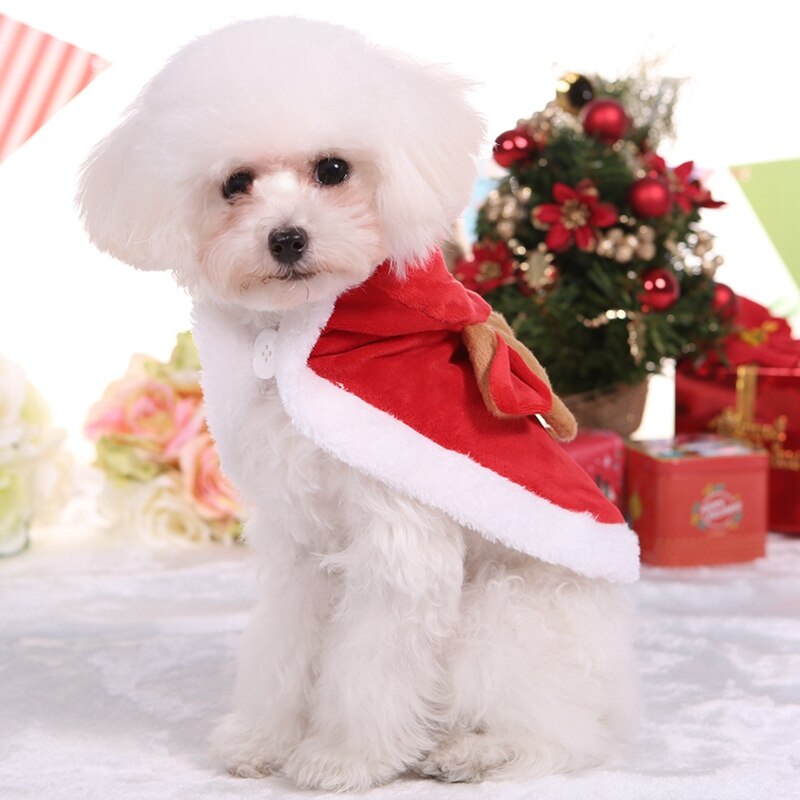 Cartoon Kerst Elanden Hond Cosplay Kostuum Winter Warm Katoen Hooded Mantel Jas Warm Xmas Kleding