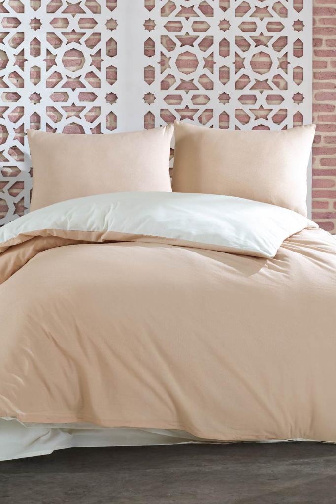 White & Beige Double Personality Cotton Quilt