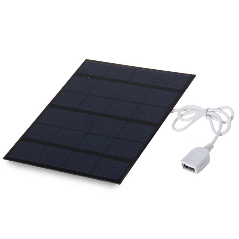 Portable 6V 3.5W 580MA Solar Panel Socket Battery USB Charger For Iphone 4 4S 5 6 Phone Mp3 Mp4 Pad Tablet