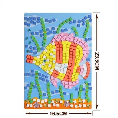 Children Toys Puzzle DIY Foam Mosaic Stickers Art Cartoon Crystal Sticker Educational Toys For Kids Christmas Toy: 5