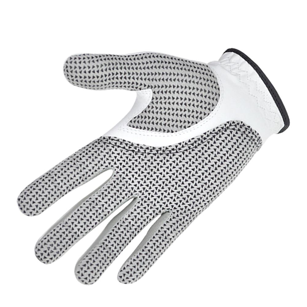 Mænd golfhandske luksus pu læder skridsikre partikler højre håndhandske håndbeskyttelse golf tilbehør til golfsport