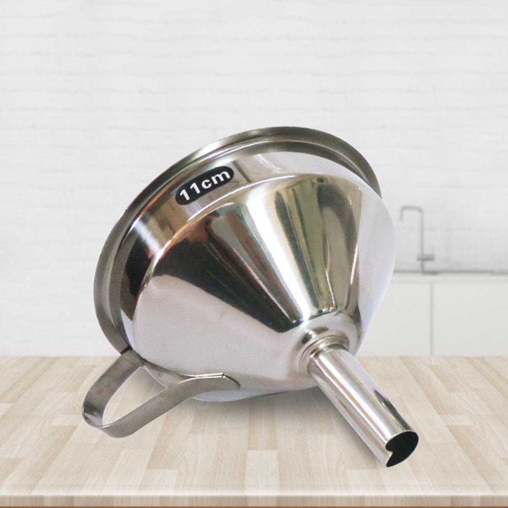 11/13/15cm Stainless Steel Cone Funnel Pour Red Wine Oil Liquid Hopper Kitchen Gadgets Home Tool Utensils