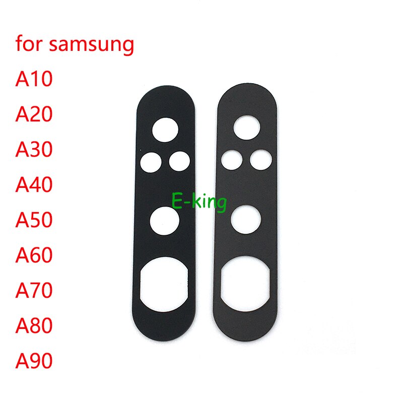 2 Stuks Achter Back Camera Glas Lens Cover Voor Samsung Galaxy A10 A20 A30 A40 A50 A60 A70 A80 A90 met Ahesive Sticker