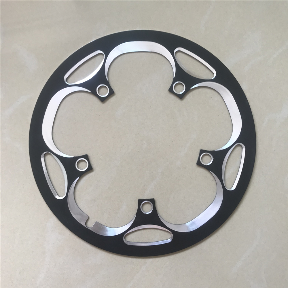 Truyou 130 bcd kjettingdeksel i aluminiumslegering 44t 46t 48t 50t 52t 53t 56t 58t 60t beskytt deksel sykkelkjedekjedehjulbeskyttelse: 130 bcd 52t