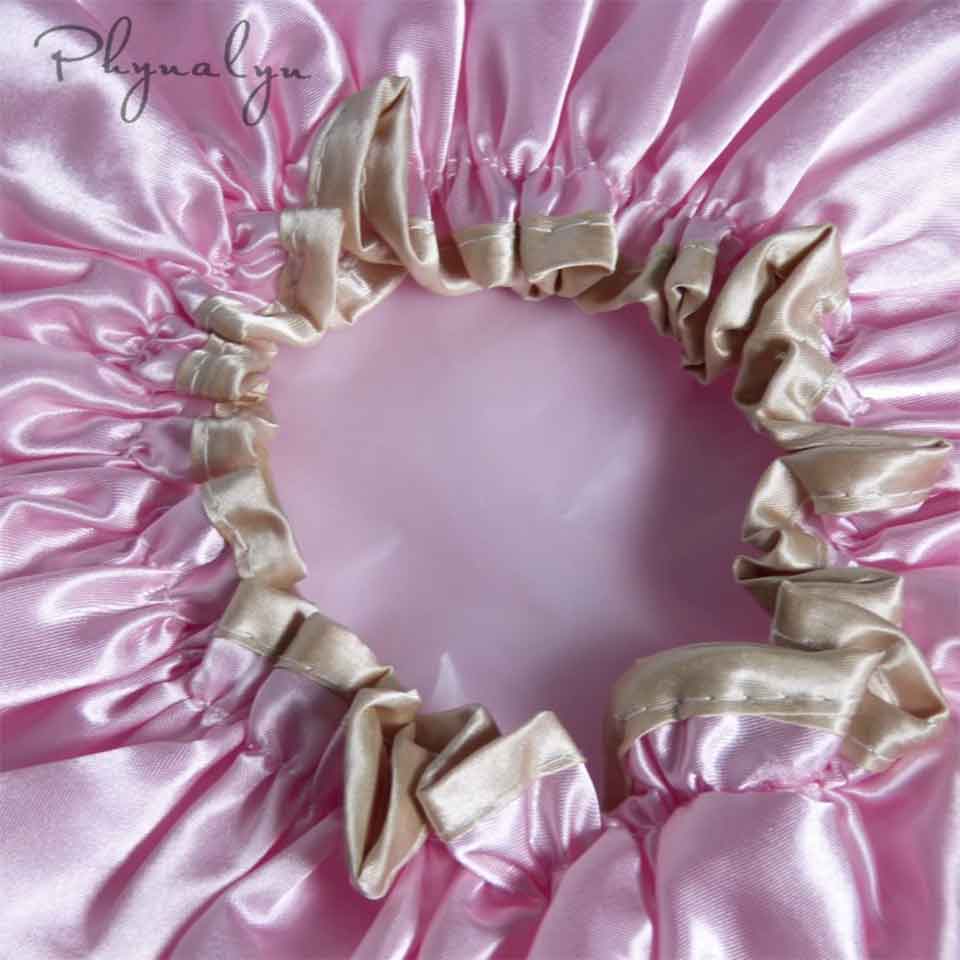Satin Bonnet Hair Care Caps Sleeping Hat Night Sleep Cap Head Cover For Bath Women Men Unisex Cap