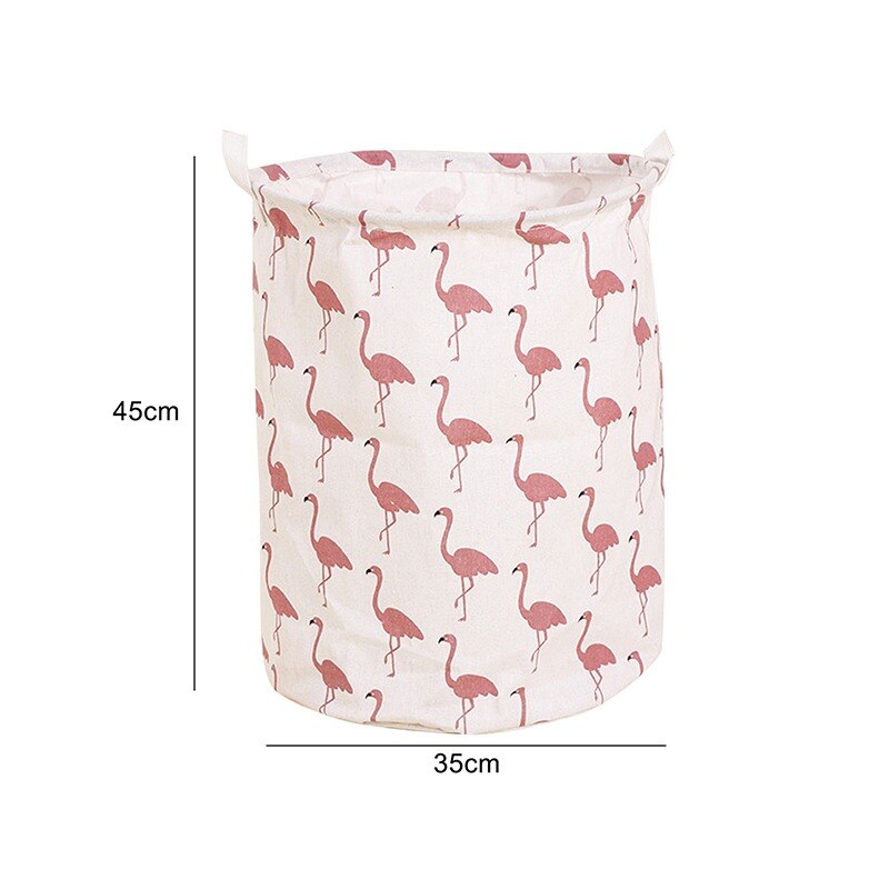Organisator Canvas Wasmand Waterdichte Grote Capaciteit Wasmand Vuile Kleren Opslag Mand Speelgoed Thuis Opslag Bin 45x35: 8