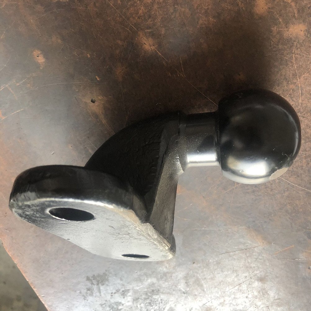 1 Pc Trailer Coupling Head Zinc Plated 50mm Durable Practical Carbon Steel Angled Coupling