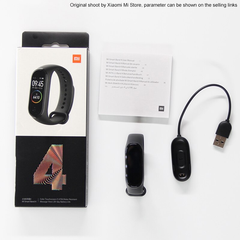 In Stock Xiaomi Mi Band 4 SmartBand MiBand 4 Bracelet Heart Rate Fitness tracker Bluetooth 5.0 50M Waterproof