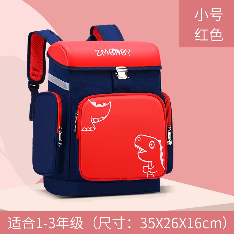 Wodoodporne torby szkolne dla dzieci chłopcy dziewczęta ortopedyczne plecaki szkolne dla dzieci tornistry torby dla dzieci tornister mochila escolar: mały czerwony
