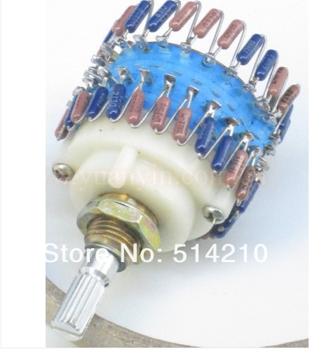 2 channels amplifier Volume potentiometer 10K/50K/100K/250K/500K Dale 23 Step Attenuator for amplifier Better than alps