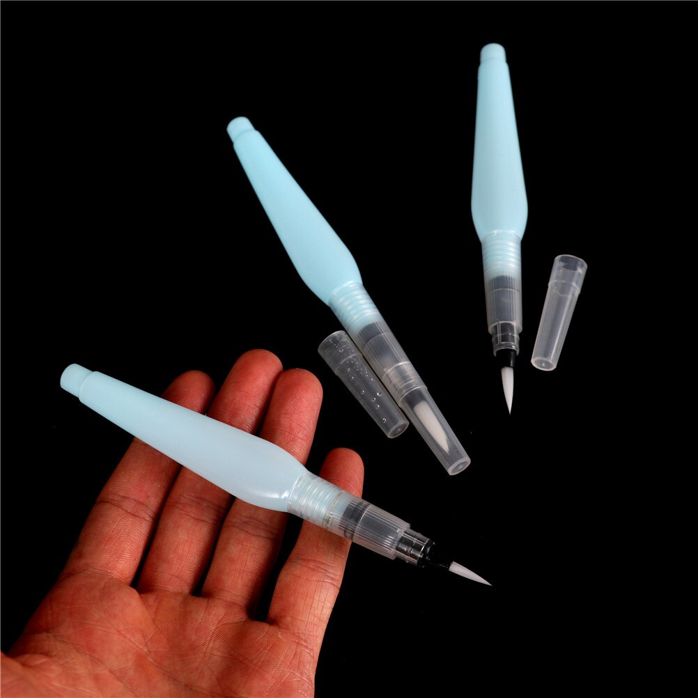 Rotulador de tinta de cepillo de agua recargable de 3 tamaños para el agua Color dibujo pintura pluma para ilustración Oficina papelería Set