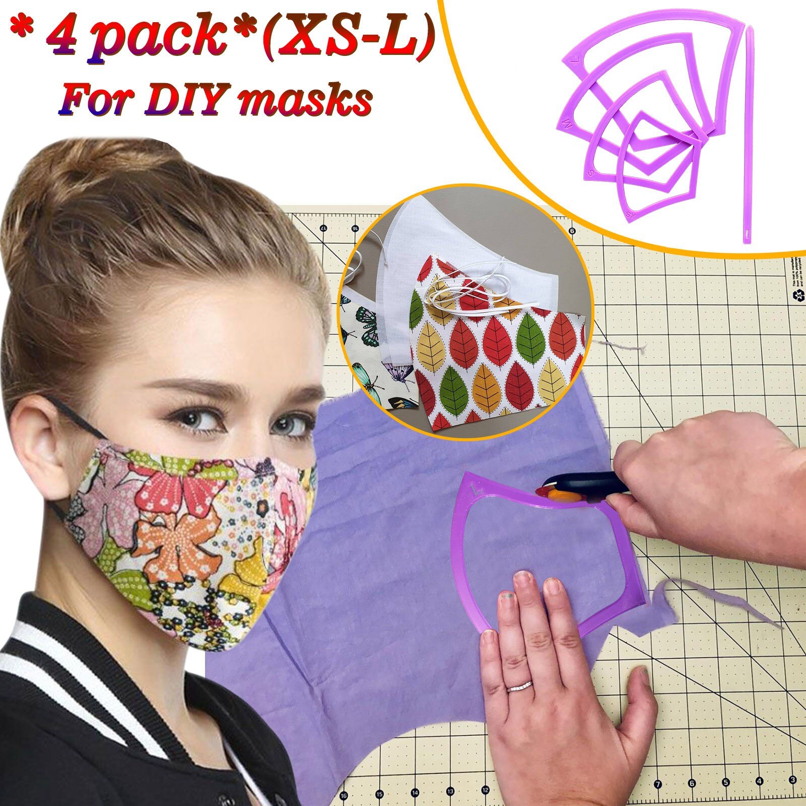 EPIGEIST Acryl Quiltschablone Stern - Wiederverwendbare Patchwork Vorlage Für Nähen & Sticken